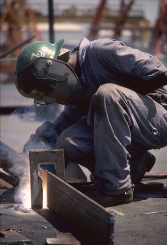Welding work