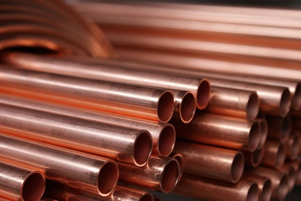 copper pipes 