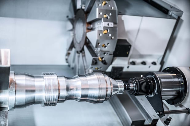 machining of parts on a lathe; crack testing