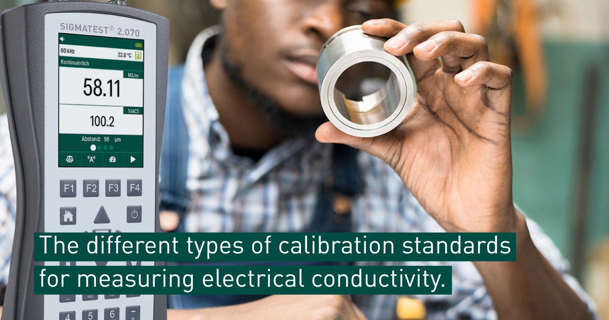 The different types of calibration standards for measuring electrical